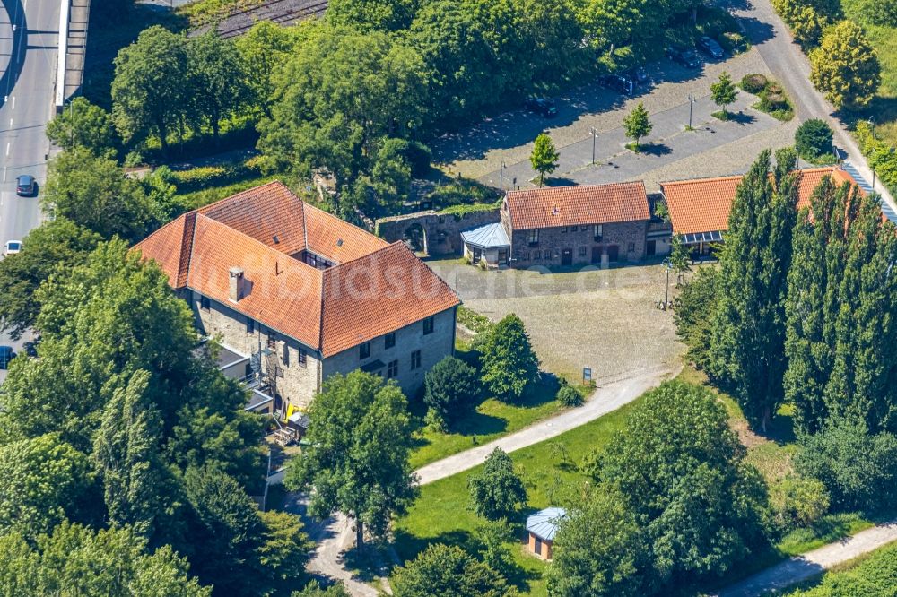 Luftbild Witten - Palais des Schloss Haus Herbede im Ortsteil Herbede in Witten im Bundesland Nordrhein-Westfalen, Deutschland