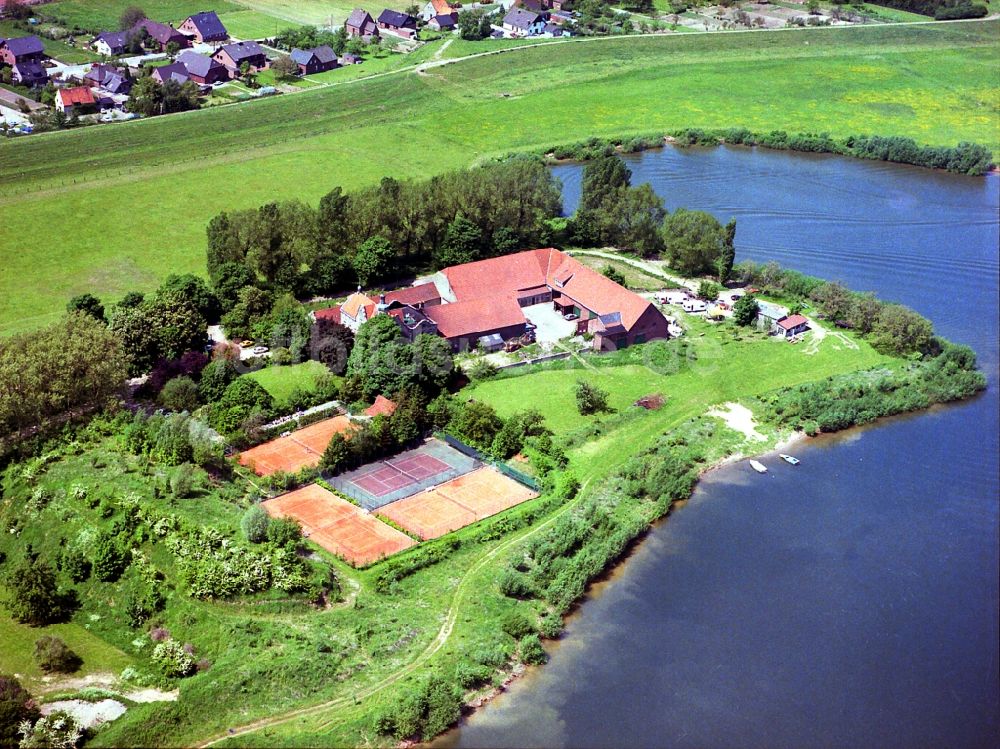 Luftbild Xanten - Palais des Schloss Haus Lüttingen in Xanten im Bundesland Nordrhein-Westfalen