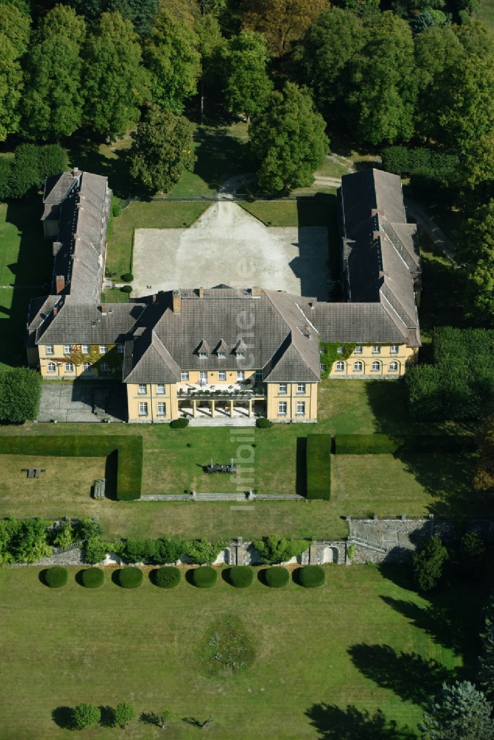 Luftbild Templin - Palais des Schloss Herzfelde in Templin im Bundesland Brandenburg