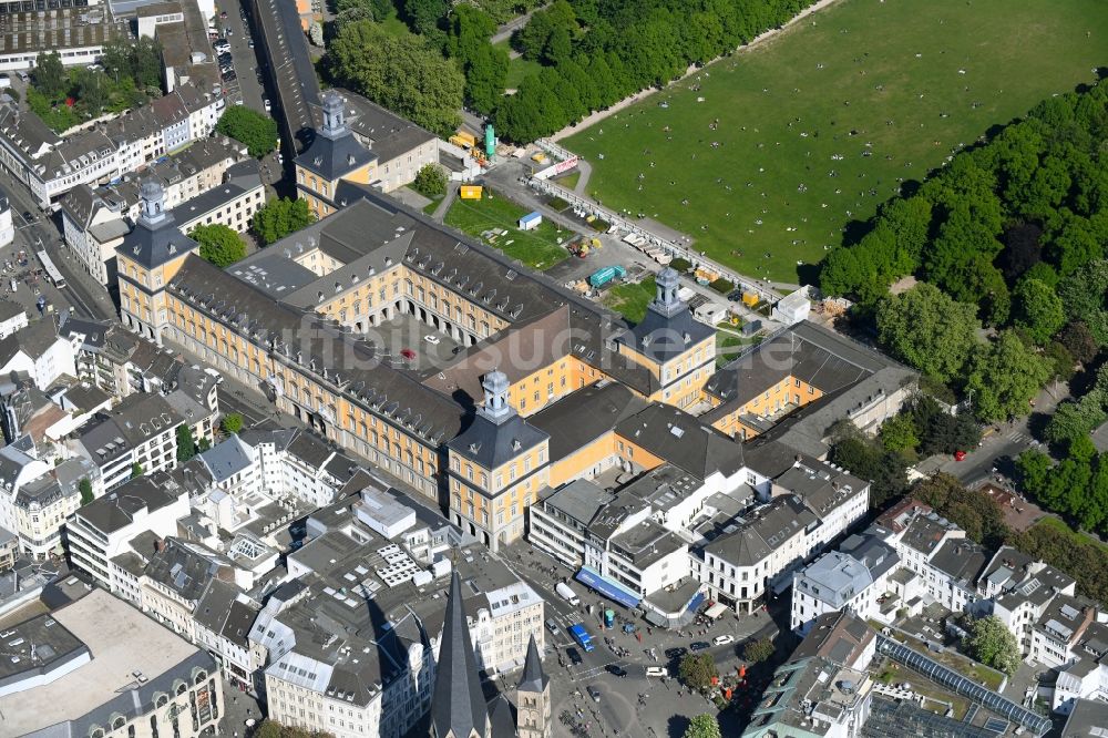 Luftbild Bonn - Palais des Schloss Kurfürstliches Schloss und Campus Universität in Bonn im Bundesland Nordrhein-Westfalen, Deutschland