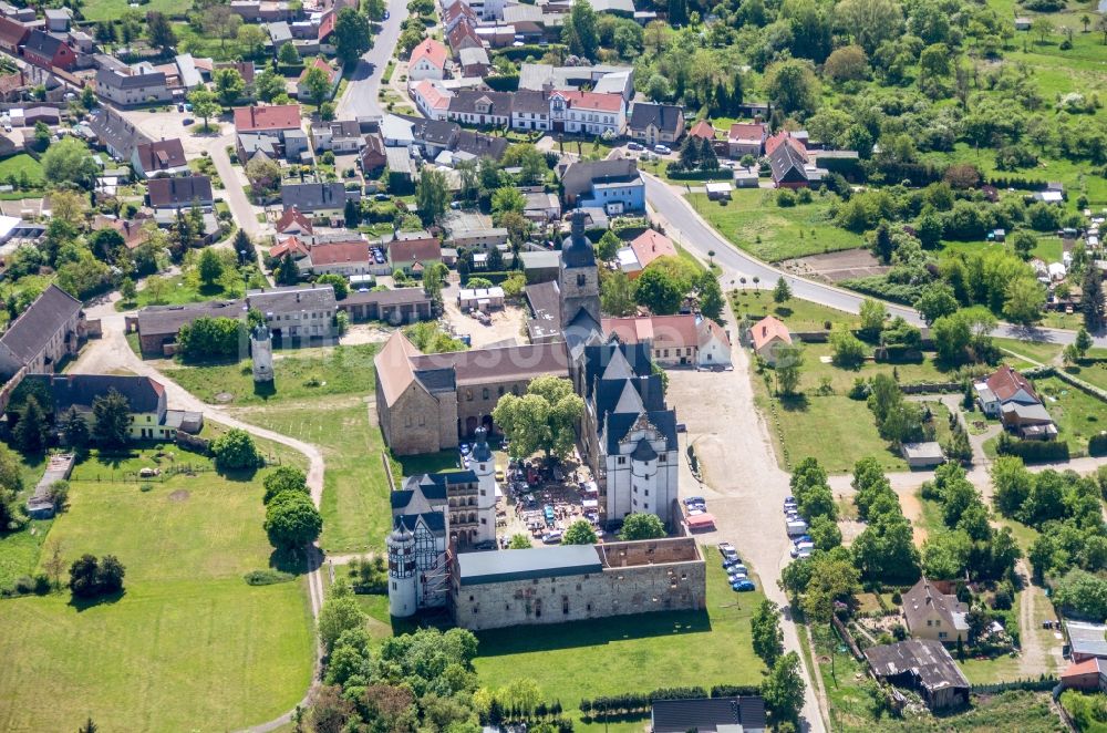 Gommern aus der Vogelperspektive: Palais des Schloss Leitzkau in Gommern im Bundesland Sachsen-Anhalt, Deutschland