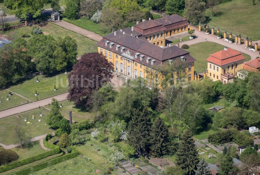 Luftaufnahme Mosigkau - Palais des Schloss in Mosigkau im Bundesland Sachsen-Anhalt