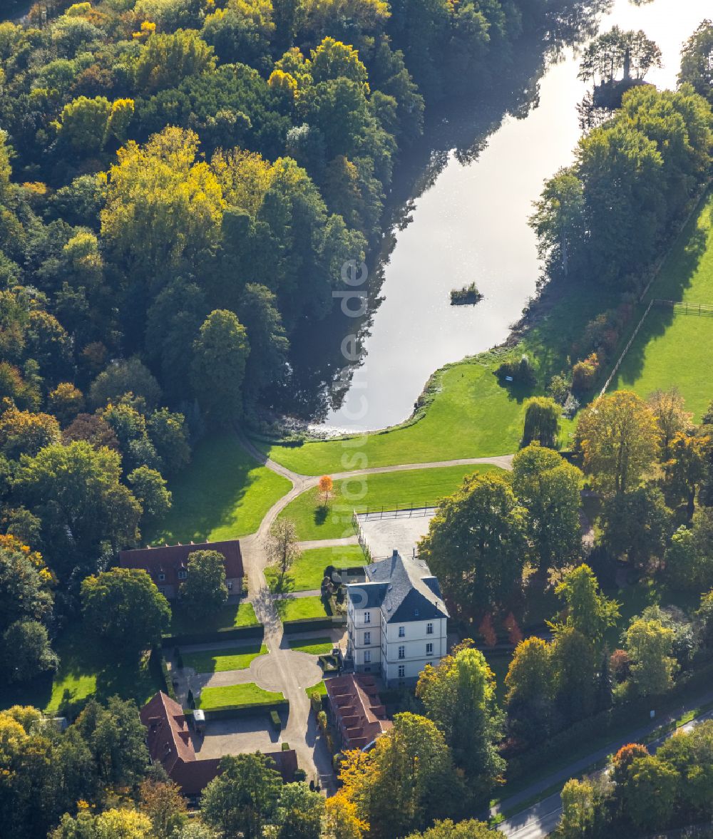 Luftaufnahme Rheurdt - Palais des Schloss Schloss Leyenburg in Rheurdt im Bundesland Nordrhein-Westfalen, Deutschland