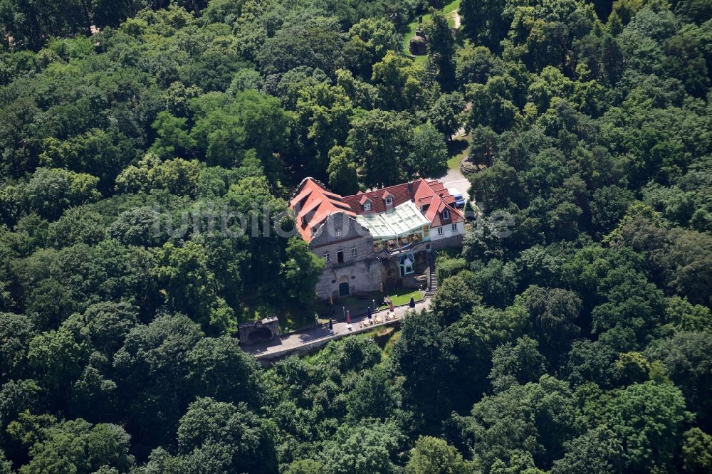 Halberstadt aus der Vogelperspektive: Palais des Schloss Spiegelsberge in Halberstadt im Bundesland Sachsen-Anhalt