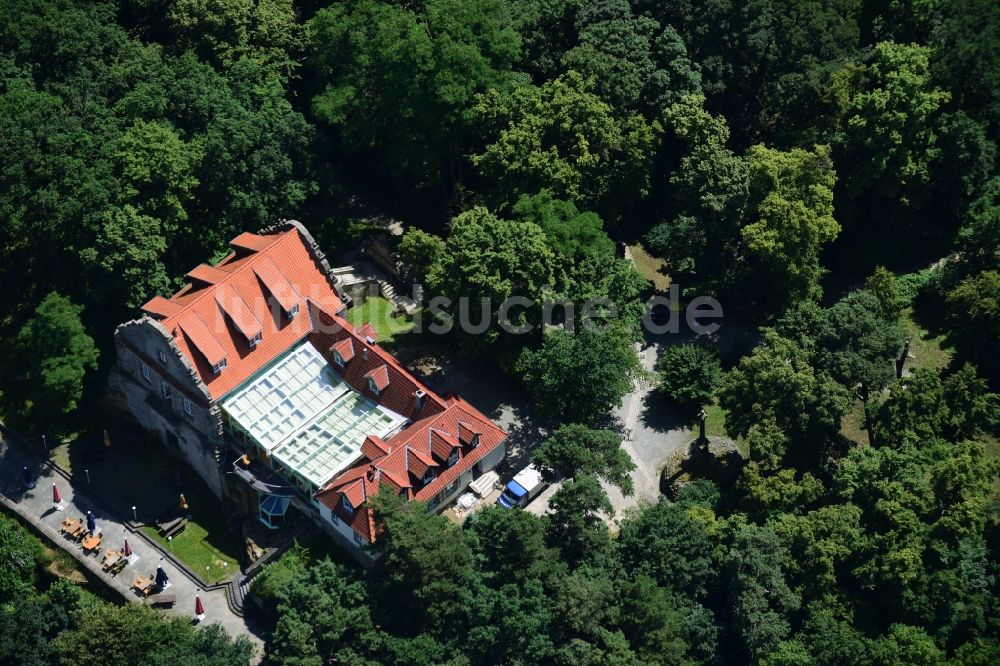 Luftaufnahme Halberstadt - Palais des Schloss Spiegelsberge in Halberstadt im Bundesland Sachsen-Anhalt