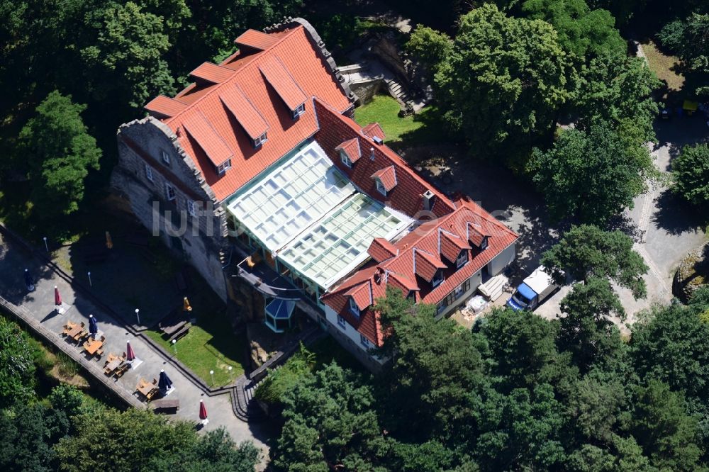 Halberstadt aus der Vogelperspektive: Palais des Schloss Spiegelsberge in Halberstadt im Bundesland Sachsen-Anhalt