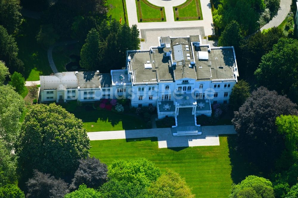 Luftaufnahme Bonn - Palais des Schloss Villa Hammerschmidt in Bonn im Bundesland Nordrhein-Westfalen, Deutschland