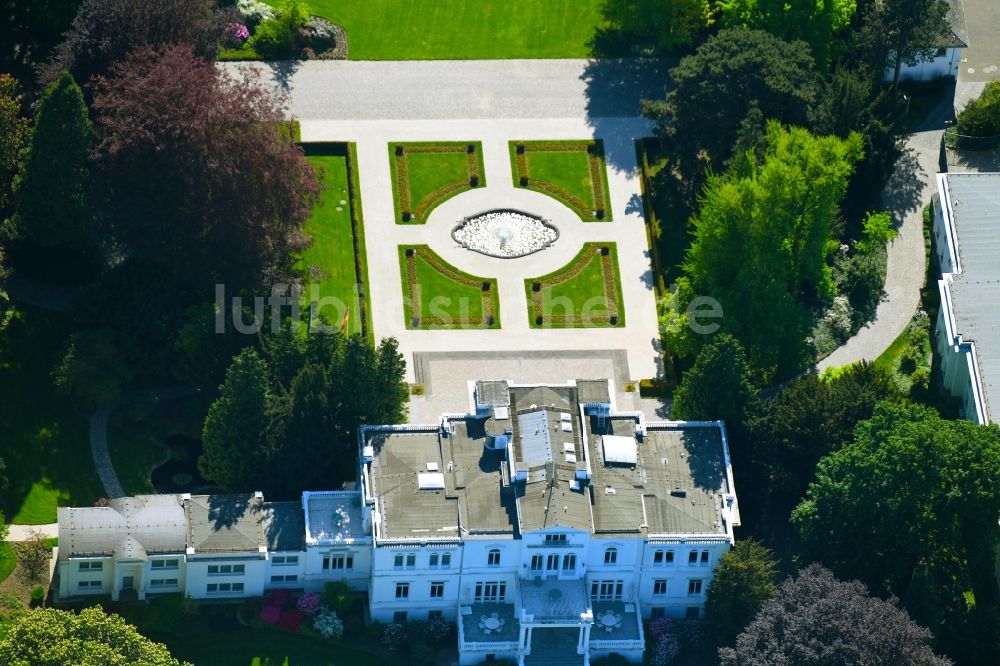 Bonn von oben - Palais des Schloss Villa Hammerschmidt in Bonn im Bundesland Nordrhein-Westfalen, Deutschland