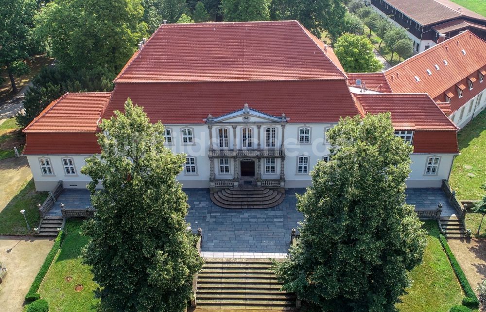 Luftbild Wiepersdorf - Palais des Schloss in Wiepersdorf im Bundesland Brandenburg, Deutschland