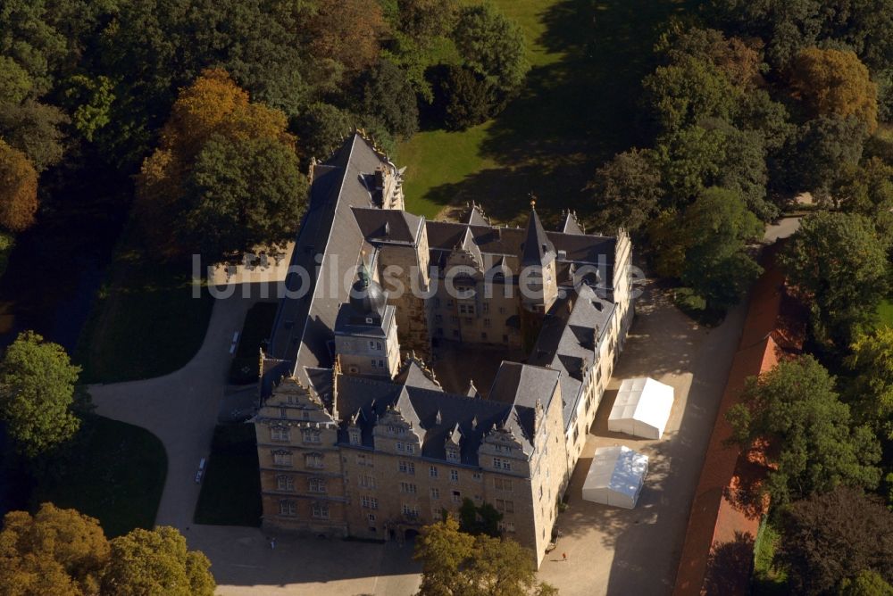 Luftbild Wolfsburg - Palais des Schloss in Wolfsburg im Bundesland Niedersachsen, Deutschland