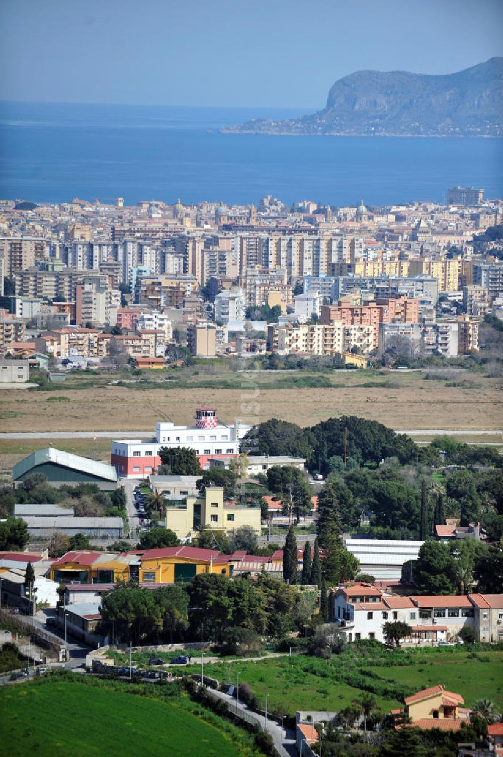 Luftbild Palermo Sizilien - Palermo auf Sizilien in Italien