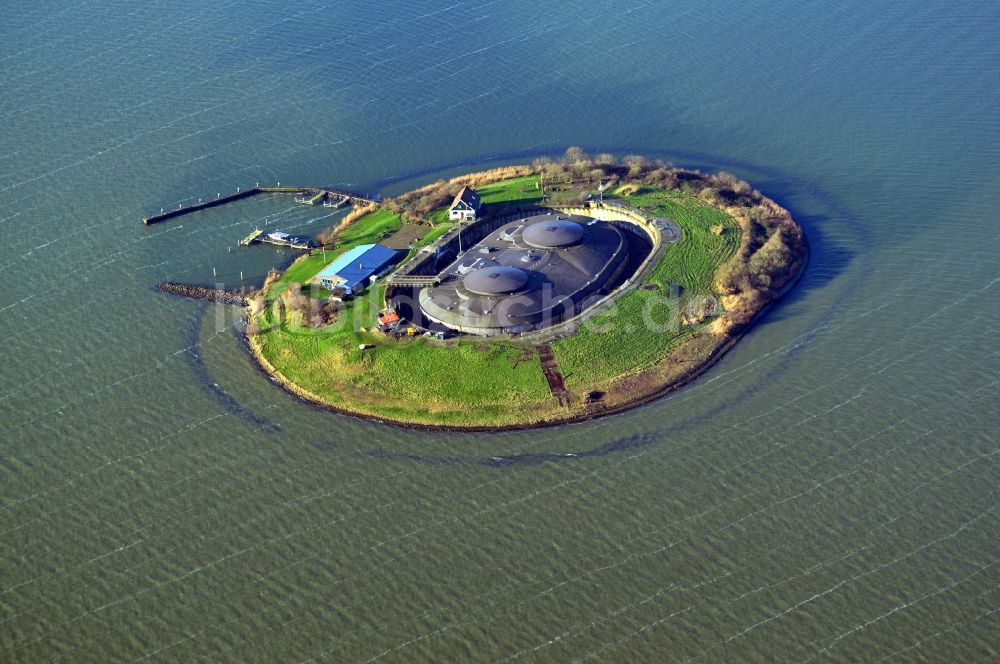 Luftbild Pampus - Pampus im IJmeer in den Niederlanden