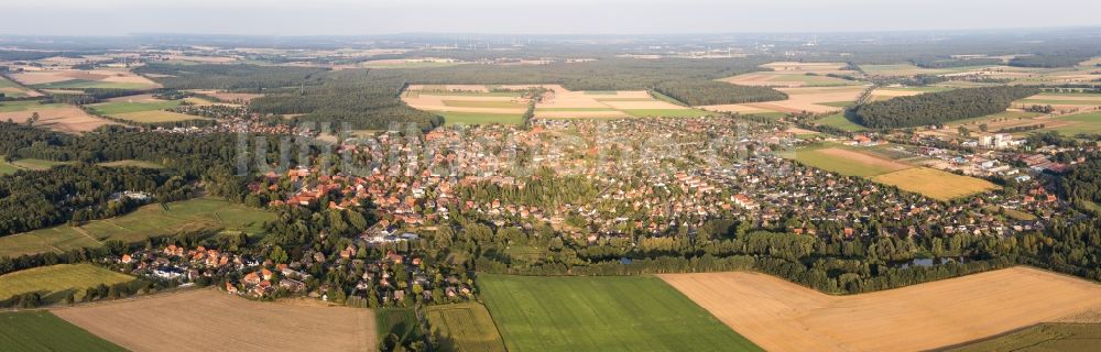 Luftaufnahme Ebstorf - Panorama der Ortsansicht in Ebstorf im Bundesland Niedersachsen, Deutschland