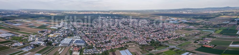 Luftbild Griesheim - Panorama der Ortsansicht in Griesheim im Bundesland Hessen, Deutschland