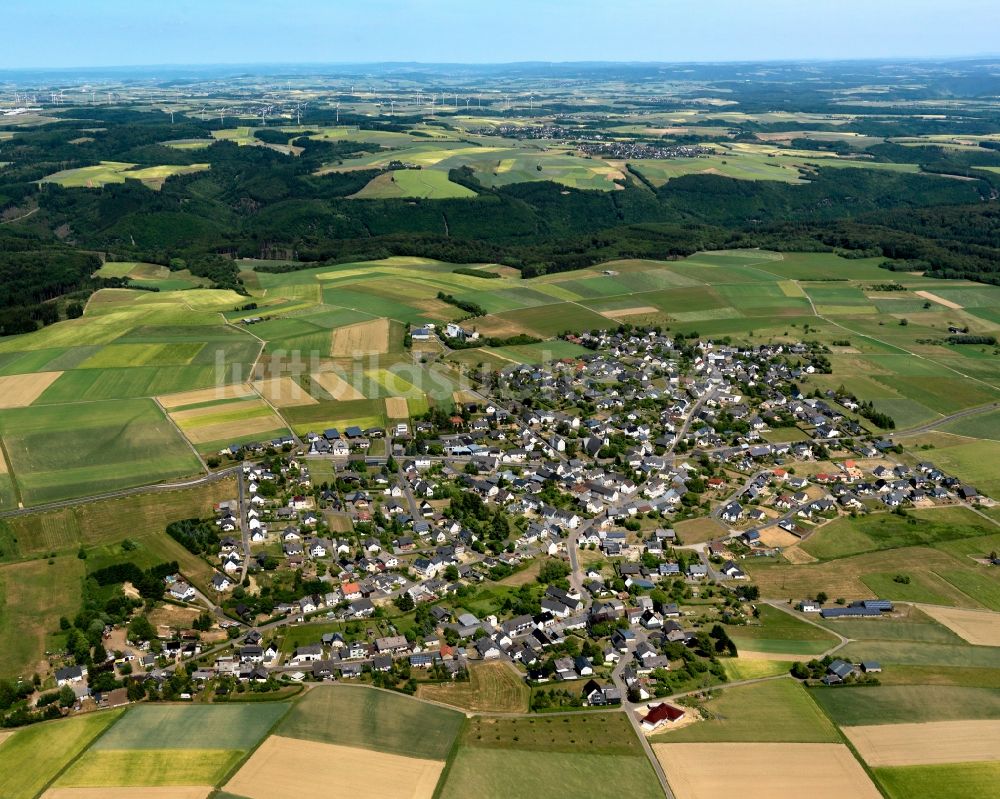 Büchel aus der Vogelperspektive: Panorama der Ortsgemeinde Büchel und Umgebung im Bundesland Rheinland-Pfalz