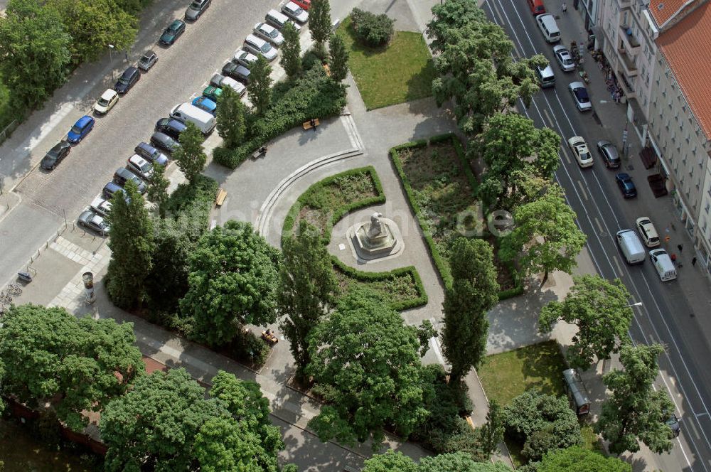 Luftaufnahme Berlin - Pappelplatz Berlin-Mitte