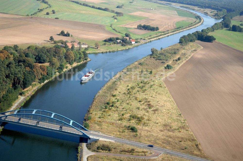 Luftaufnahme Parchau - Parchauer Straßenbrücke