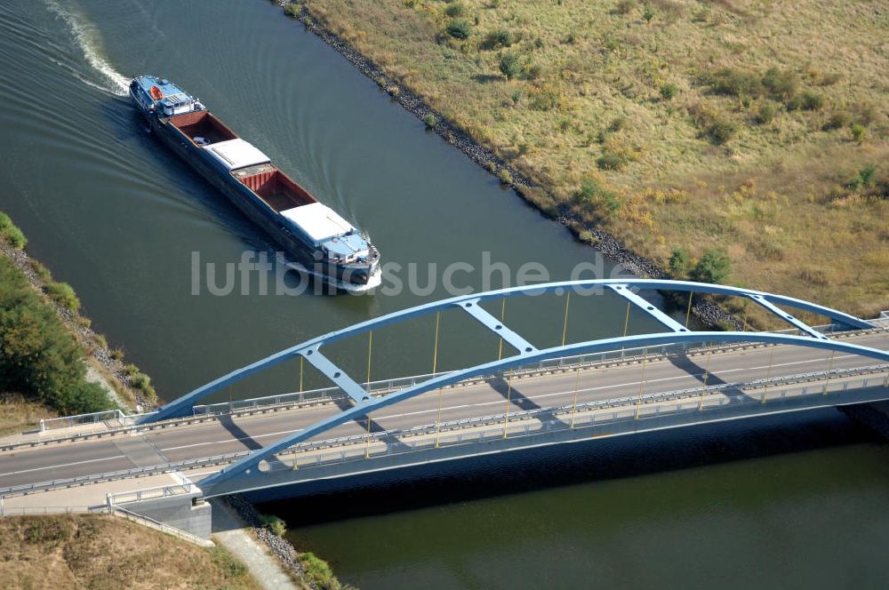 Luftbild Parchau - Parchauer Straßenbrücke