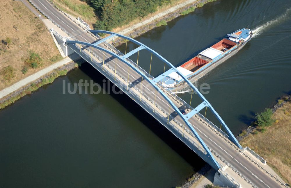 Luftaufnahme Parchau - Parchauer Straßenbrücke