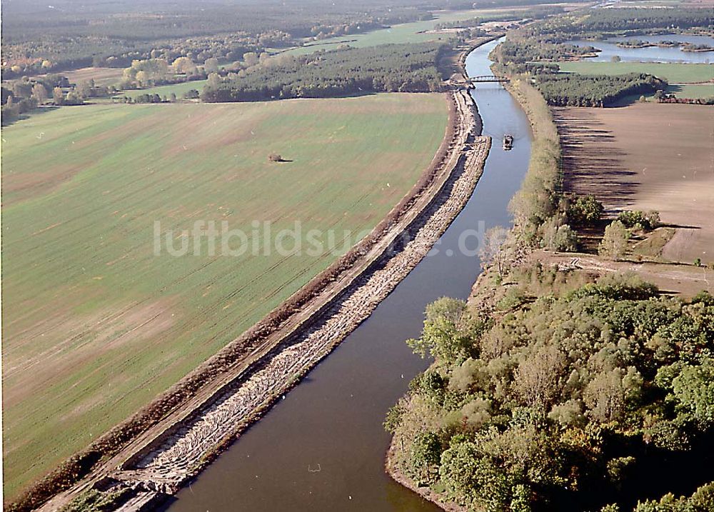 Luftaufnahme Parey / Sachsen Anhalt - Parey / Sachsen Anhalt Elbe-Havel-Kanal 14.10.2003