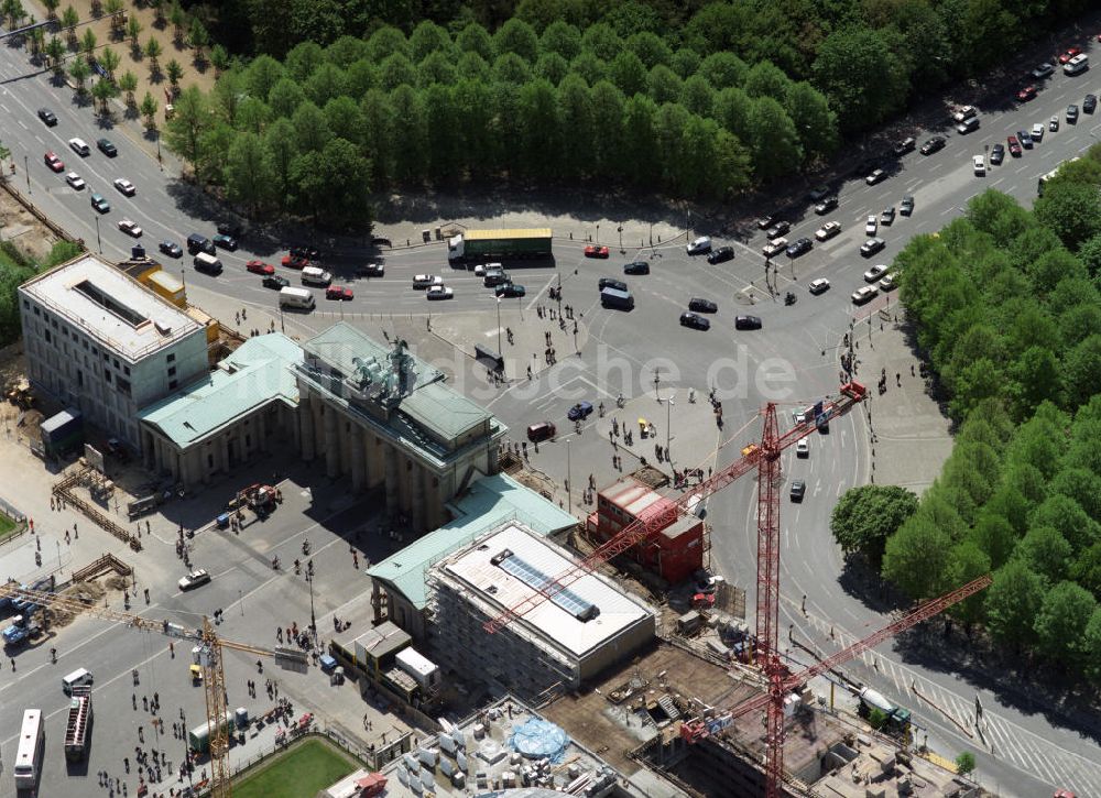 Berlin von oben - Pariser Platz in Berlin