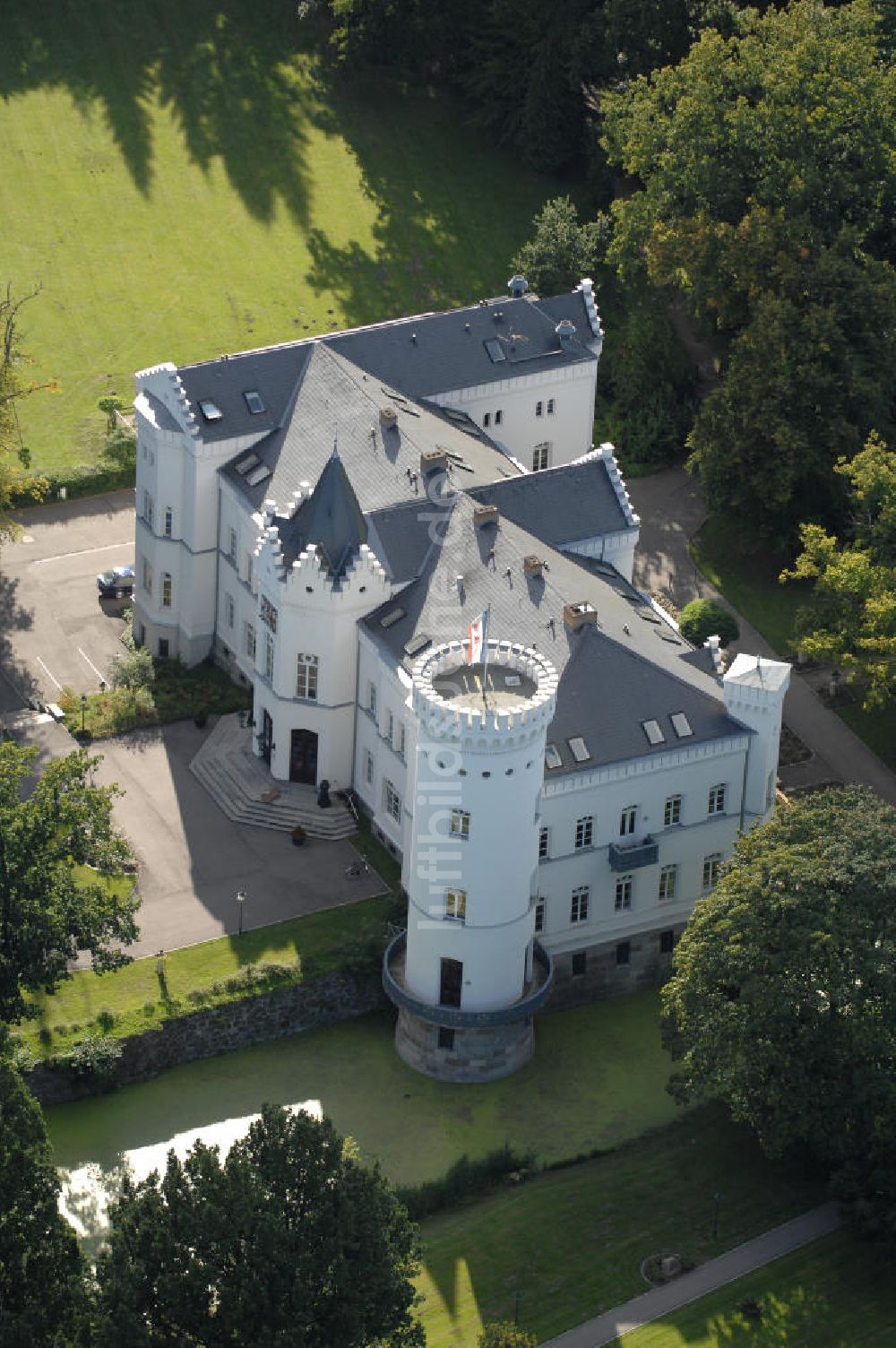 Schlemmin von oben - Park- Hotel Schloss Schlemmin