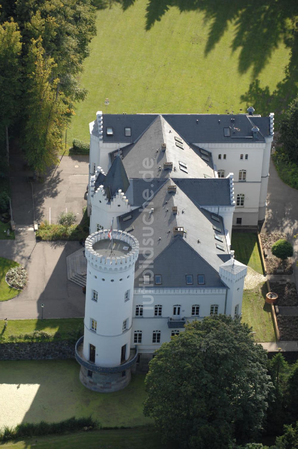 Schlemmin aus der Vogelperspektive: Park- Hotel Schloss Schlemmin