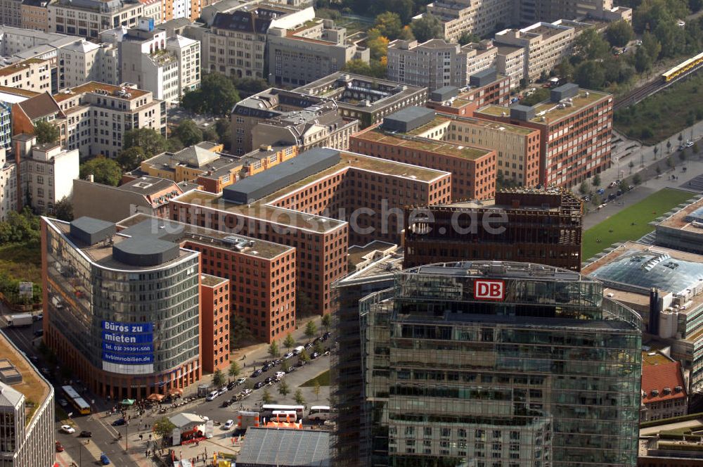 Luftbild Berlin - Park Kolonnaden am Potsdamer Platz in Berlin