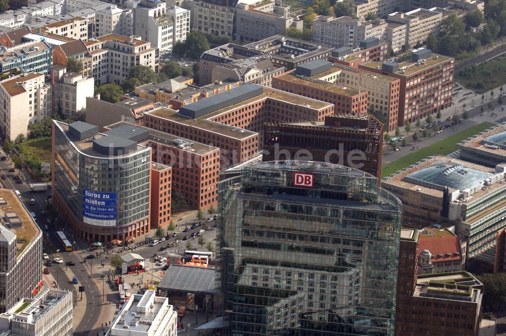 Luftaufnahme Berlin - Park Kolonnaden am Potsdamer Platz in Berlin