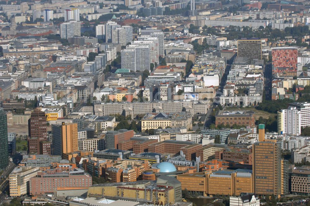 Luftbild Berlin - Park Kolonnaden am Potsdamer Platz in Berlin