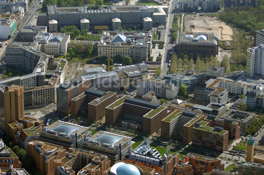 Luftbild Berlin - Park Kolonnaden am Potsdamer Platz in Berlin