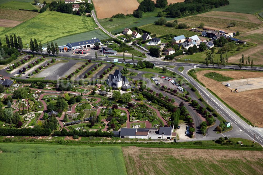 Amboise aus der Vogelperspektive: Park Mini-Chateaux Val de Loire in Amboise