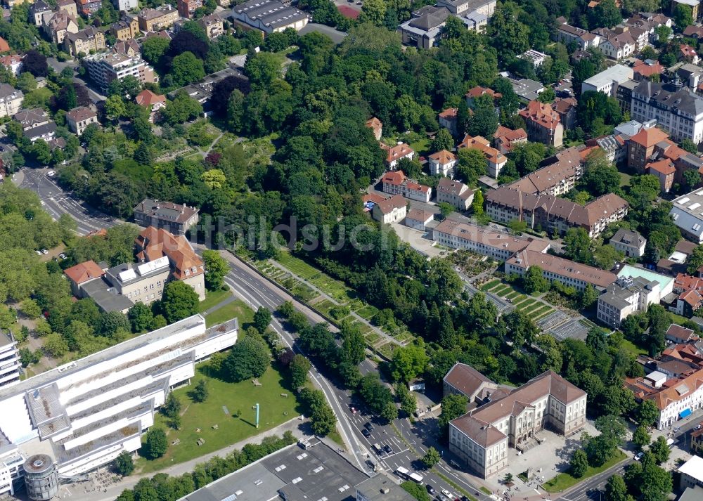 Luftaufnahme Gottingen Parkanlage Alter Botanischer Garten In