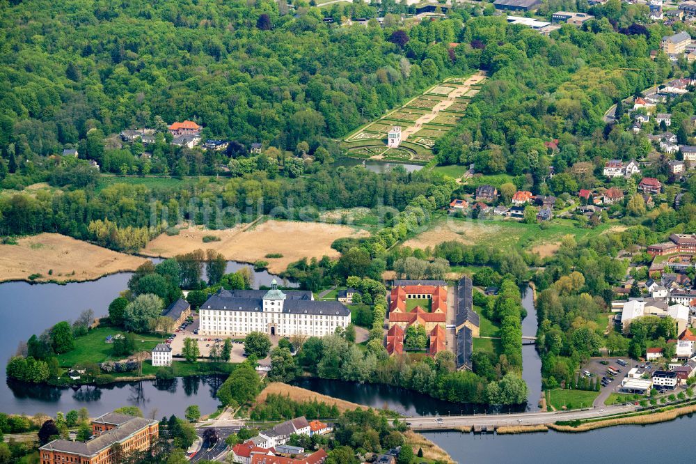 Luftbild Schleswig - Parkanlage eines Barockgarten beim Schloss Gottorf im Ortsteil Annettenhöh in Schleswig im Bundesland Schleswig-Holstein