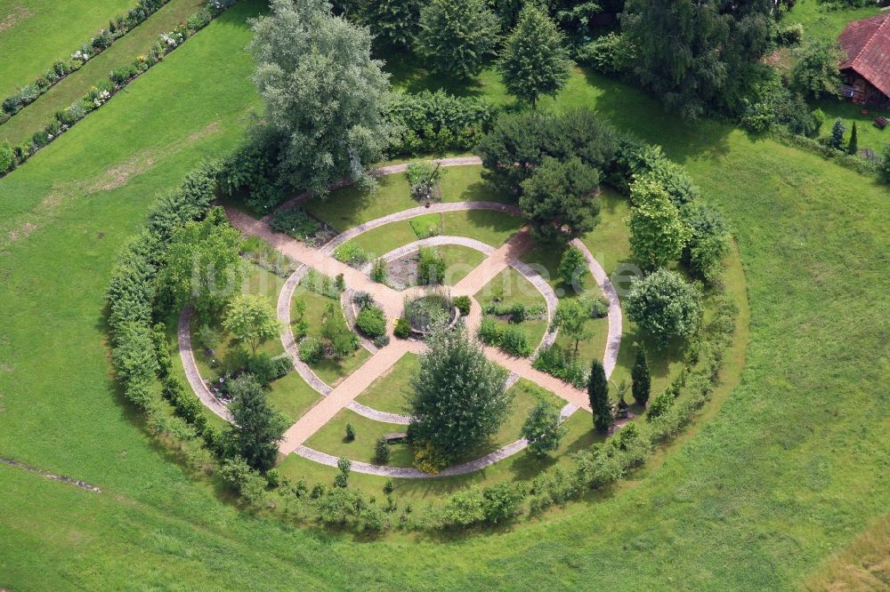 Luftaufnahme Rheinfelden Baden Parkanlage Biblischer Garten