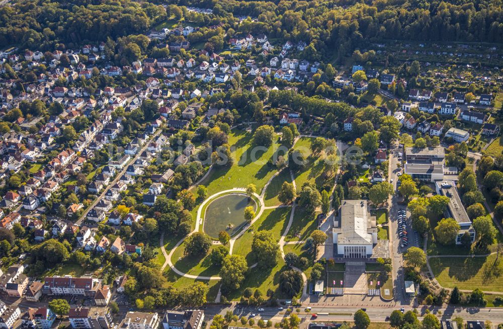 Luftbild Bielefeld - Parkanlage des Bürgerpark in Bielefeld im Bundesland Nordrhein-Westfalen, Deutschland