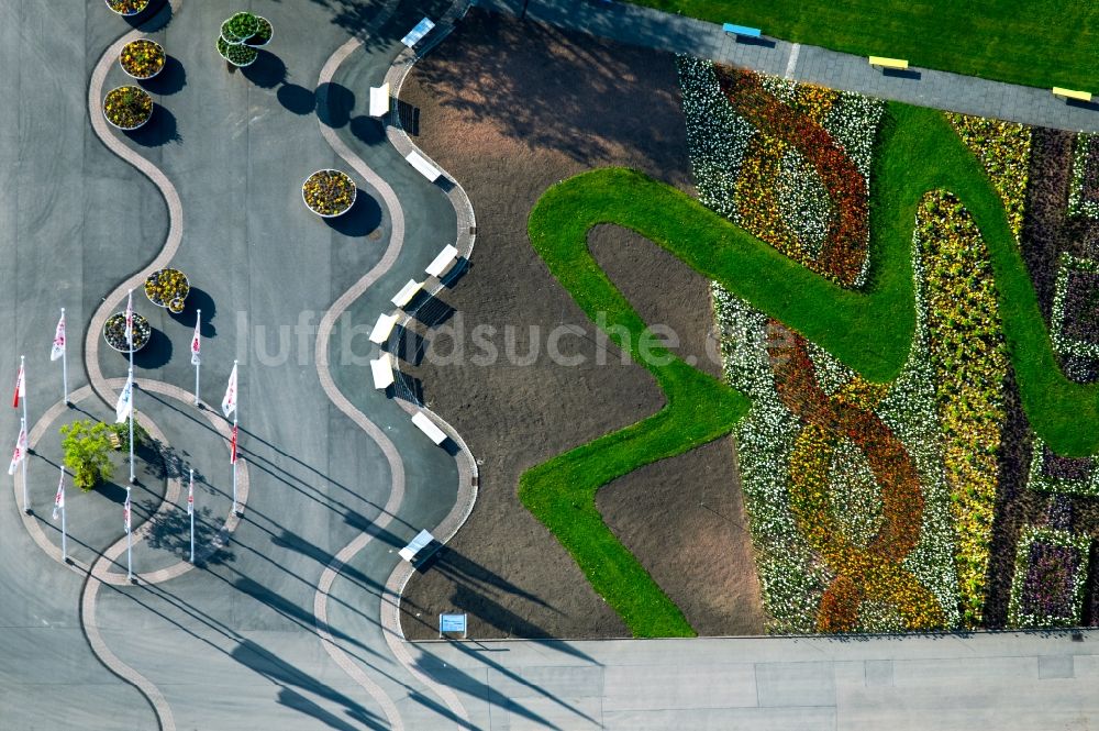 Luftbild Erfurt - Parkanlage Egapark in Erfurt im Bundesland Thüringen, Deutschland