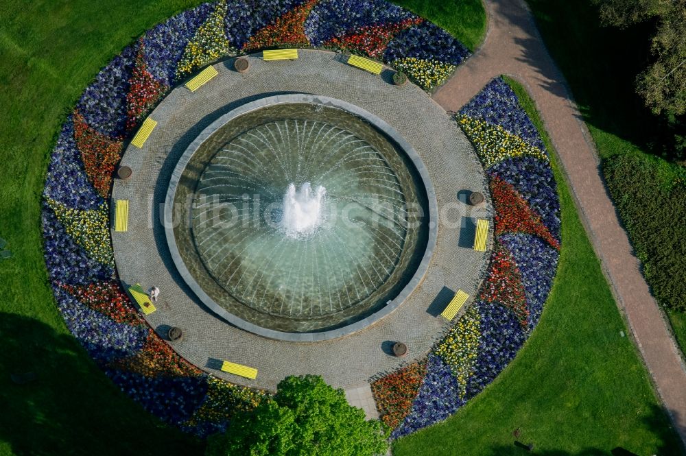 Luftbild Erfurt - Parkanlage egapark im Ortsteil Hochheim in Erfurt im Bundesland Thüringen, Deutschland