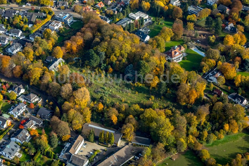 Düsseldorf von oben - Parkanlage Gartenkamp mit der Villa Sohl im Ortsteil Ludenberg in Düsseldorf im Bundesland Nordrhein-Westfalen, Deutschland