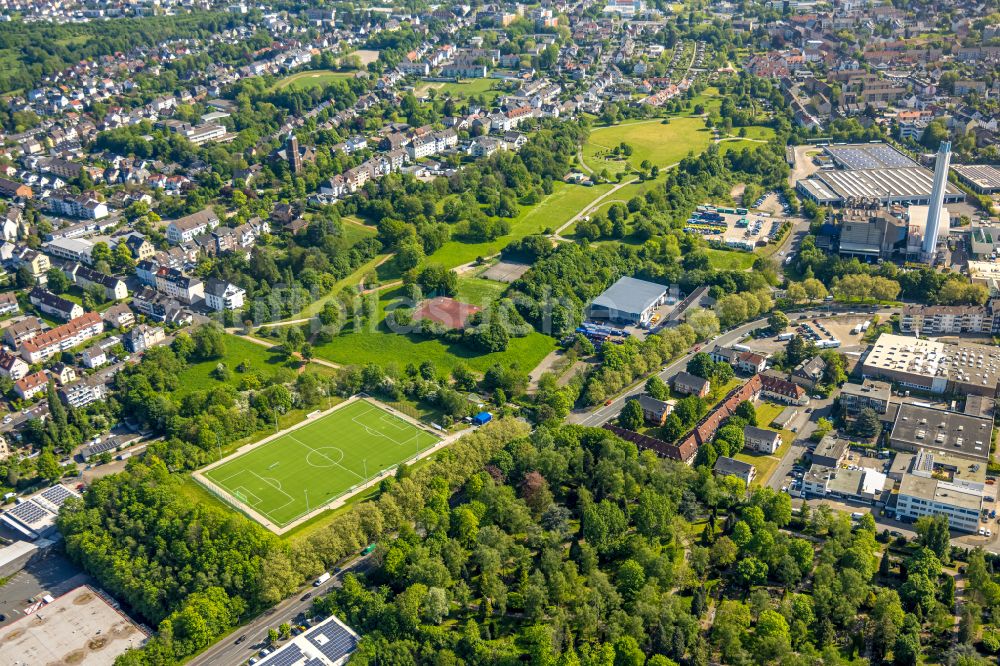 Luftbild Hagen - Parkanlage an der Ginsterheide in Hagen im Bundesland Nordrhein-Westfalen, Deutschland