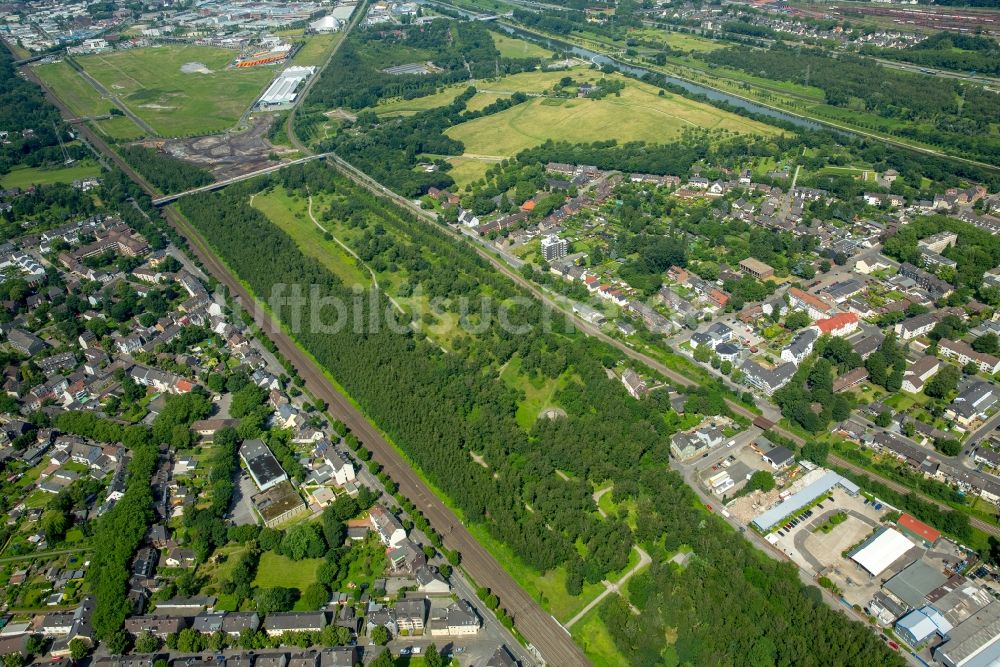 Luftbild Oberhausen - Parkanlage Gleispark Frintrop in Oberhausen im Bundesland Nordrhein-Westfalen