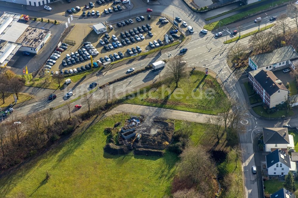 Herne von oben - Parkanlage Im Hasenkamp in Herne im Bundesland Nordrhein-Westfalen, Deutschland