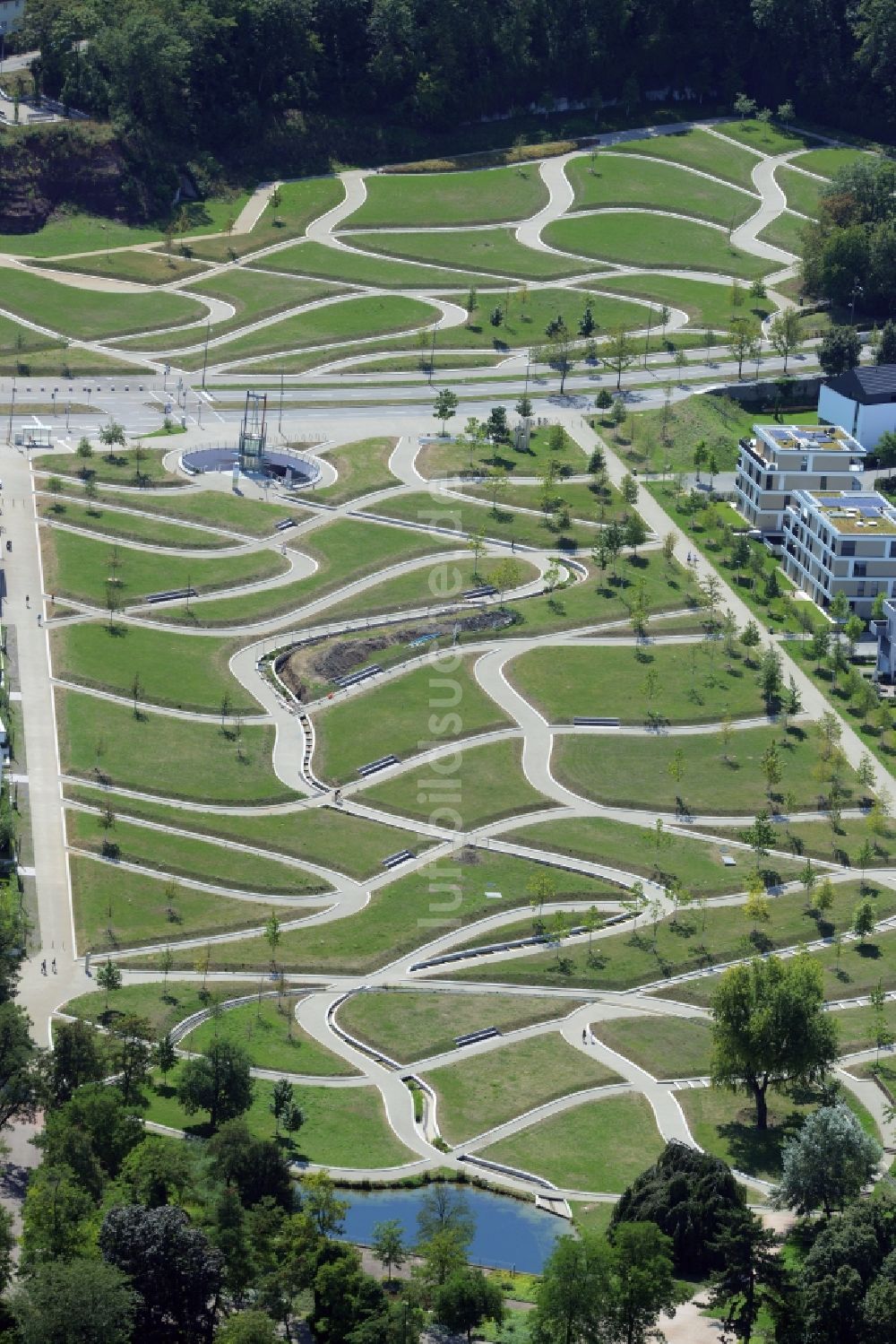 Stuttgart aus der Vogelperspektive: Parkanlage Höhenpark am Killesberg in Stuttgart im Bundesland Baden-Württemberg