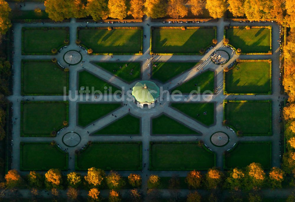 Luftaufnahme München - Parkanlage Hofgarten in München im Bundesland Bayern, Deutschland