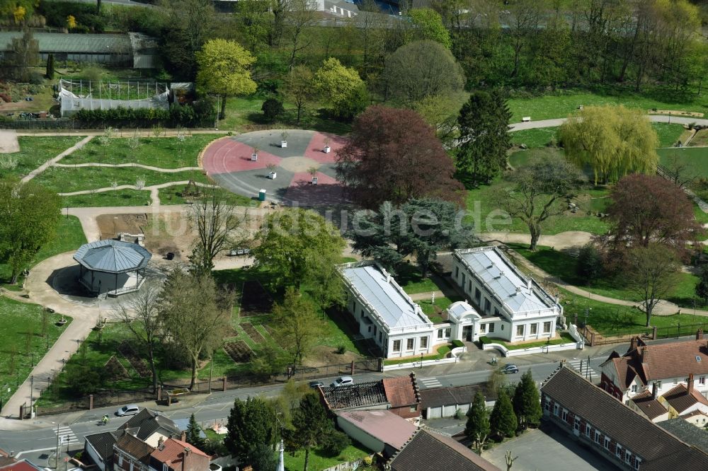 Luftbild Lievin - Parkanlage Jardin Public Rue du 4 Septembre in Lievin in Nord-Pas-de-Calais Picardie, Frankreich