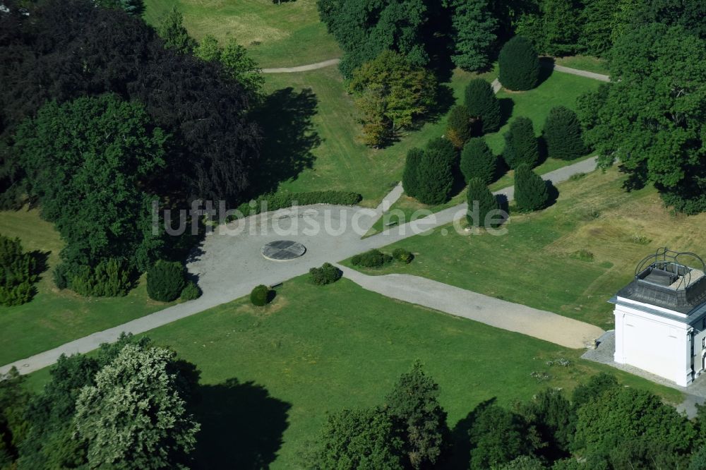 Luftaufnahme Markkleeberg - Parkanlage Keesscher Park in Markkleeberg im Bundesland Sachsen