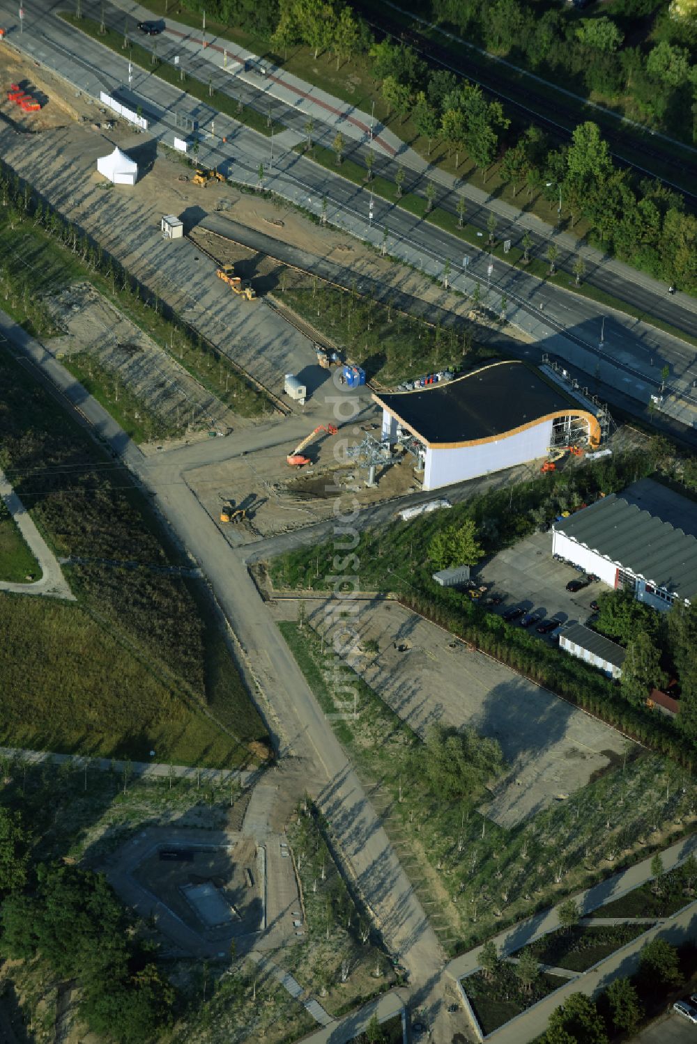 Luftaufnahme Berlin - Parkanlage Kienbergpark in Berlin, Deutschland