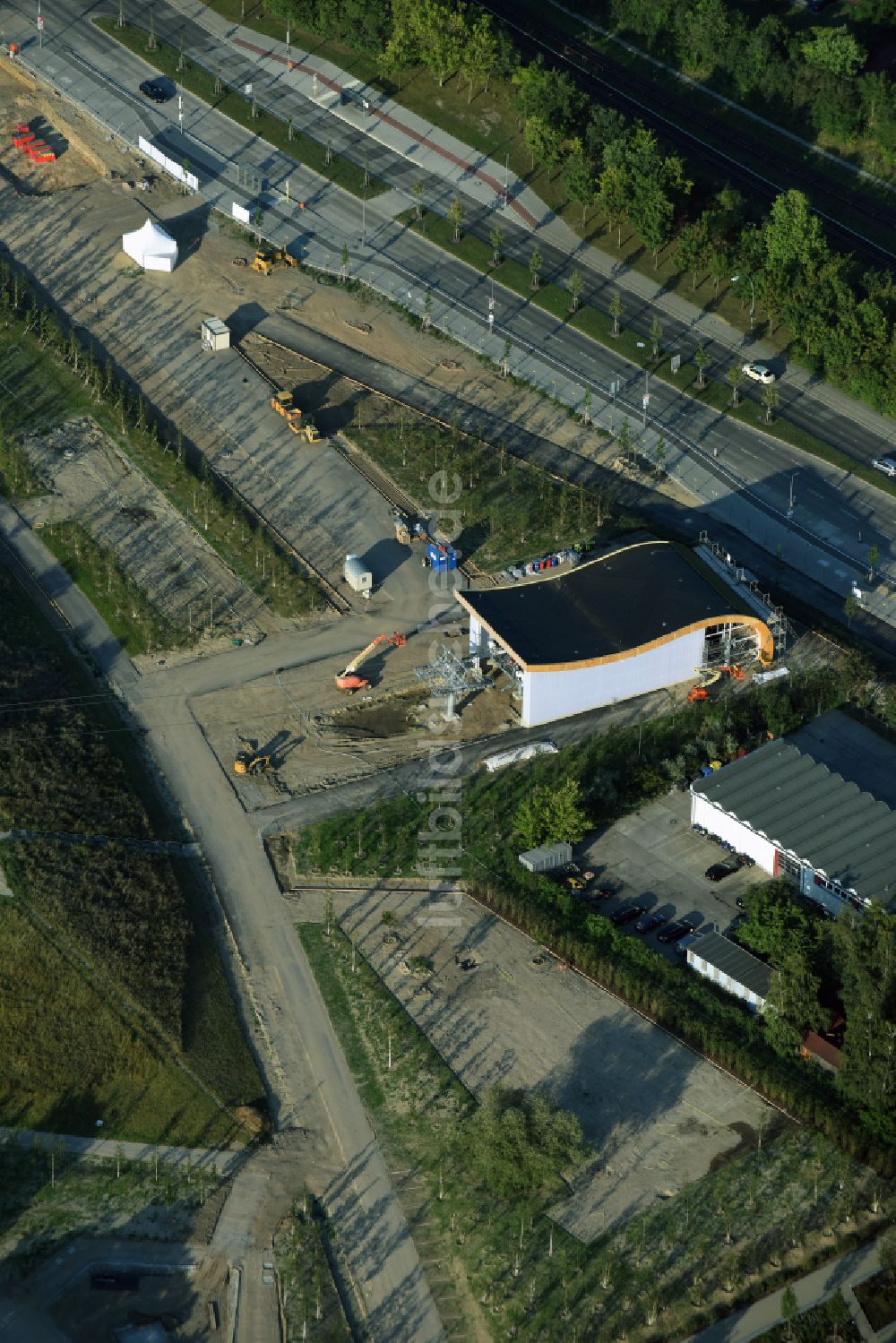 Berlin von oben - Parkanlage Kienbergpark in Berlin, Deutschland