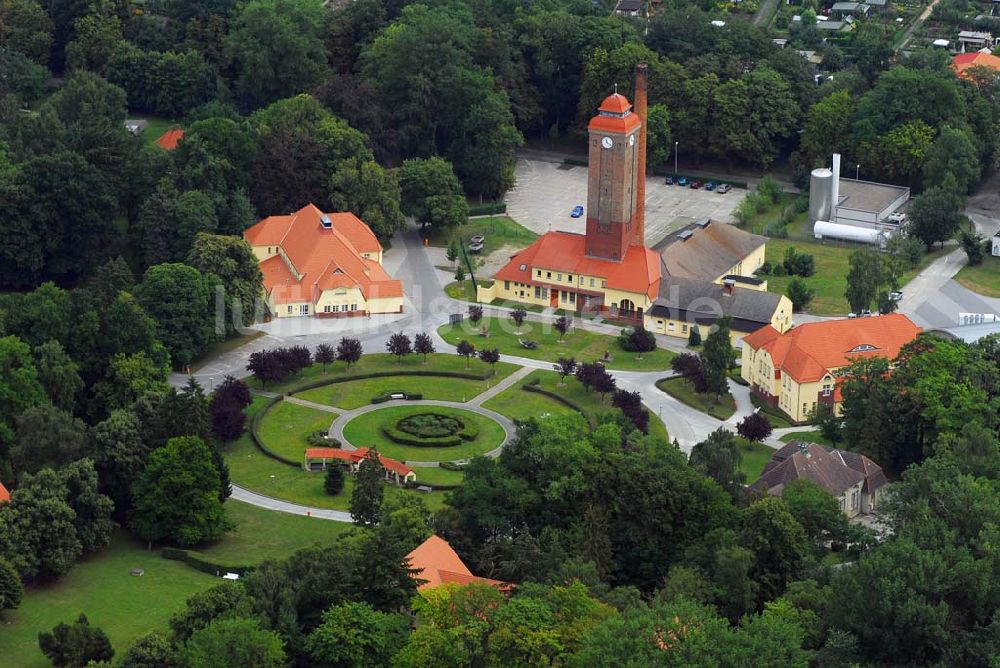 Luftaufnahme Stralsund - Parkanlage des Klinikums Stralsund