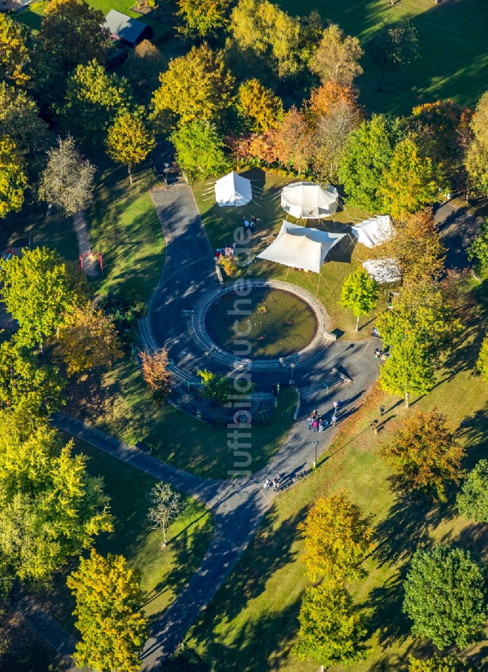 Luftaufnahme Freudenberg - Parkanlage Kur Park in Freudenberg im Bundesland Nordrhein-Westfalen